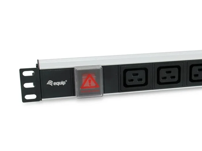 EQUIP PDU de rack 1U con 6 salidas IEC C19