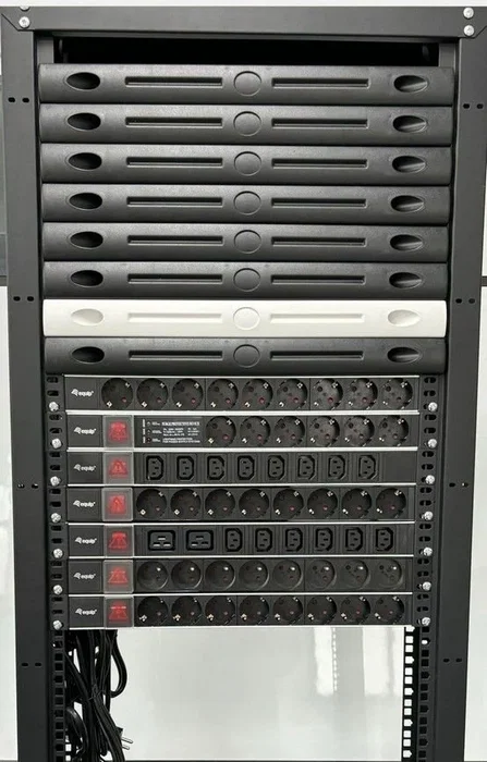 EQUIP PDU de rack 1U con 6 salidas IEC C19