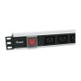 EQUIP PDU de rack 1U con 6 salidas IEC C19