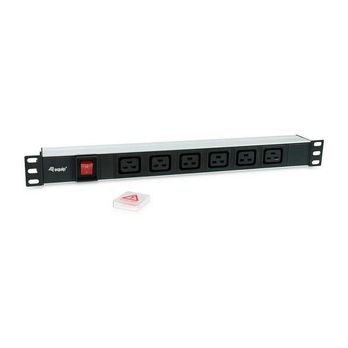 EQUIP PDU de rack 1U con 6 salidas IEC C19