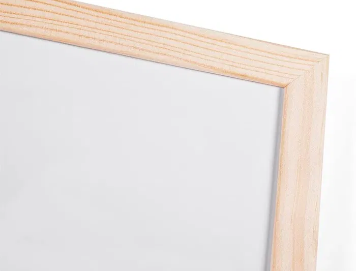 Q-connect Pizarra Blanca Laminada Marco de Madera 200x100 cm
