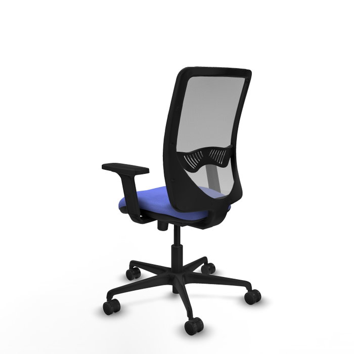 PIQUERAS Y CRESPO Silla de oficina Zulema, Mecanismo Sincro, Azul claro/Gris