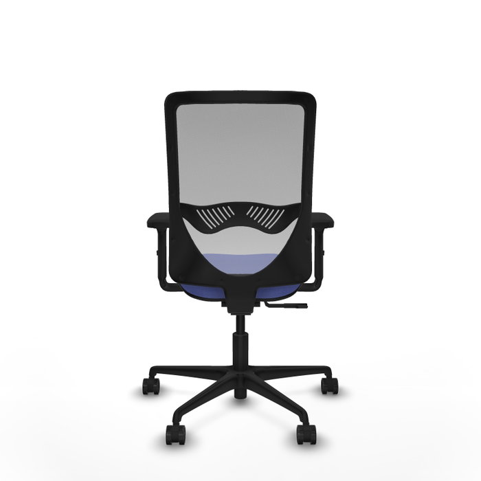 PIQUERAS Y CRESPO Silla de oficina Zulema, Mecanismo Sincro, Azul claro/Gris