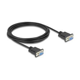 DeLOCK Cable de serie RS-232 D-Sub9 hembra a hembra 3 m