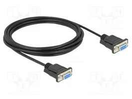 DeLOCK Cable serie RS-232 D-Sub9 hembra a hembra 3 m