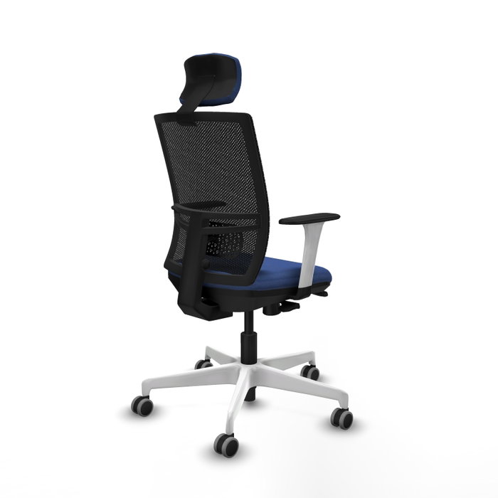 PIQUERAS Y CRESPO Silla de oficina Yunquera con mecanismo Sincro/Traslack, Azul marino y Negro PIQUERAS Y CRESPO Silla de oficina Yunquera con mecanismo Sincro/Traslack, Azul marino y Negro