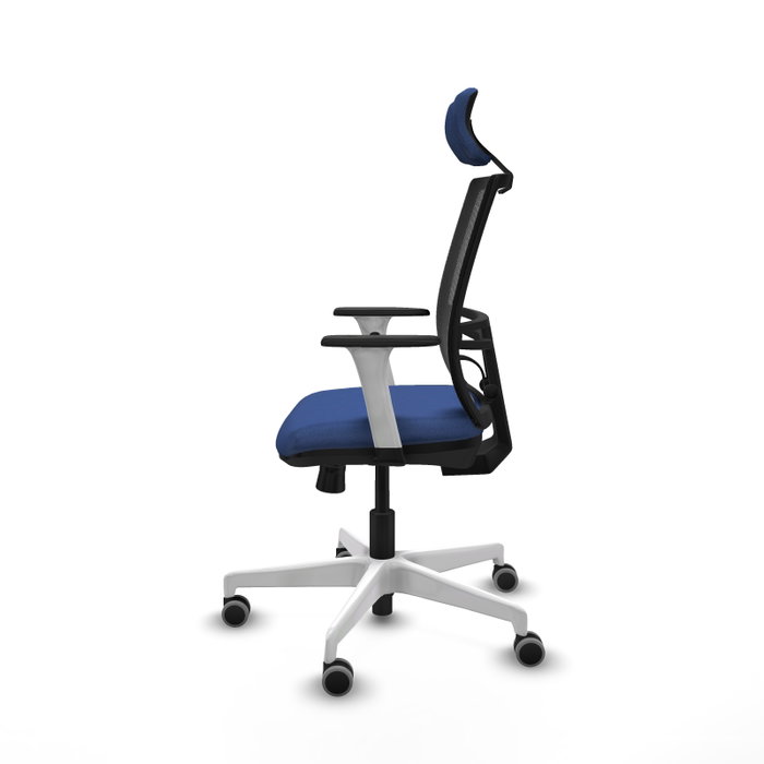PIQUERAS Y CRESPO Silla de oficina Yunquera con mecanismo Sincro/Traslack, Azul marino y Negro PIQUERAS Y CRESPO Silla de oficina Yunquera con mecanismo Sincro/Traslack, Azul marino y Negro