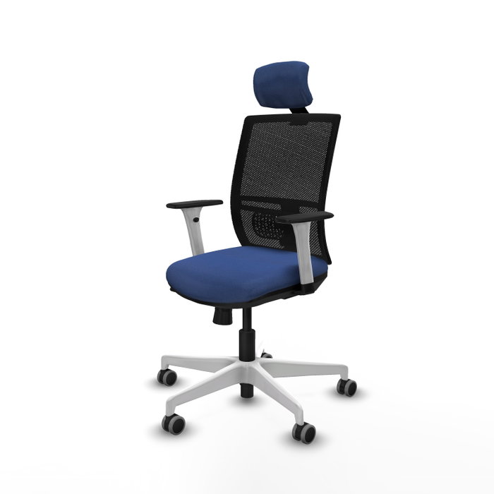 PIQUERAS Y CRESPO Silla de oficina Yunquera con mecanismo Sincro/Traslack, Azul marino y Negro PIQUERAS Y CRESPO Silla de oficina Yunquera con mecanismo Sincro/Traslack, Azul marino y Negro