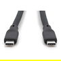 Digitus Cable USB 3.2 Gen 2 Tipo C - C Silicona St/St 0,5m Negro