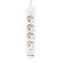 Edm Base múltiple 4 tomas schuko con interruptor y 2 USB A + C, Blanca
