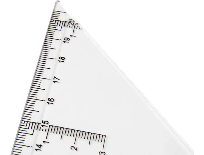 Liderpapel Escuadra 30 cm Plástico Cristal