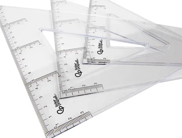Liderpapel Escuadra 30 cm Plástico Cristal Liderpapel Escuadra 30 cm Plástico Cristal