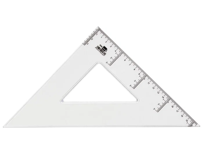 Liderpapel Escuadra 30 cm Plástico Cristal
