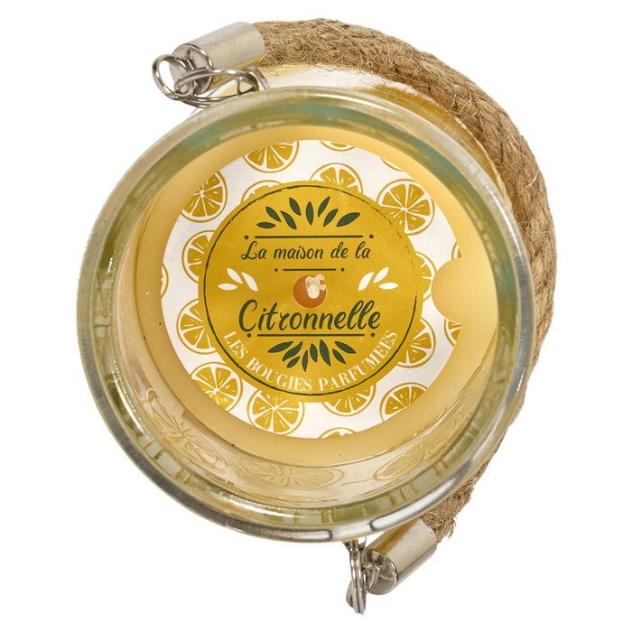 Home Deco Factory Vela Citronela con Asa de Cuerda Home Deco Factory Vela Citronela con Asa de Cuerda