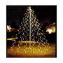 Cortina de luces exterior blanco cálido 120 LEDs 2 m