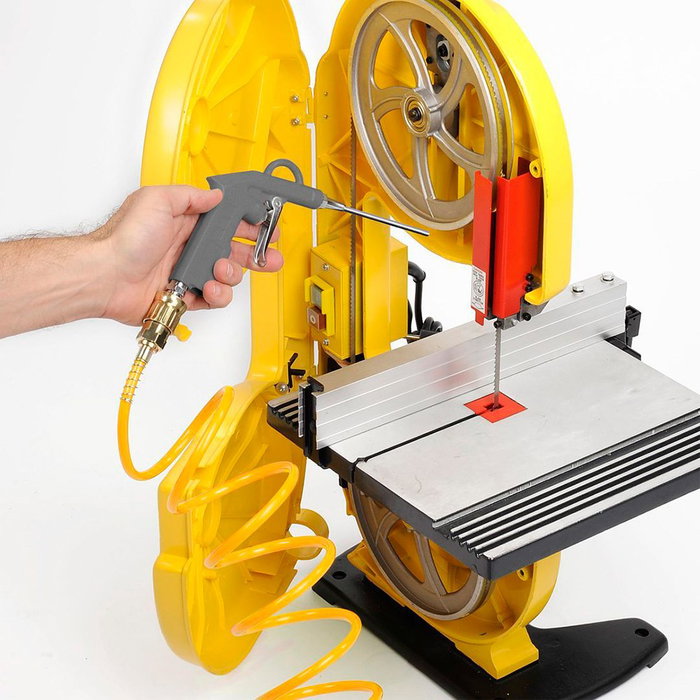 Powerplus Pistola de sopletear neumática con pico largo 10 cm, 12 bar, 125 l/min para compresor