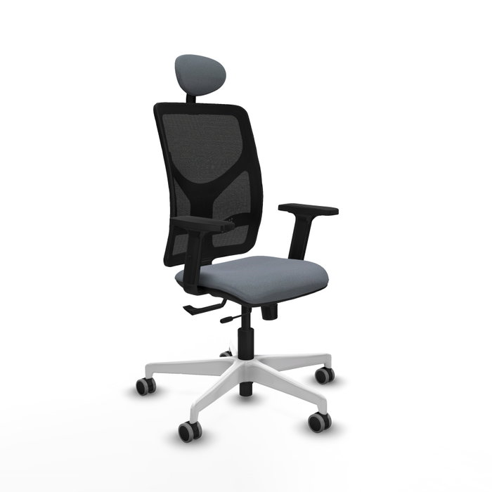 PIQUERAS Y CRESPO Silla de oficina Motilla Gris y Negro con Mecanismo Sincro/Traslack PIQUERAS Y CRESPO Silla de oficina Motilla Gris y Negro con Mecanismo Sincro/Traslack