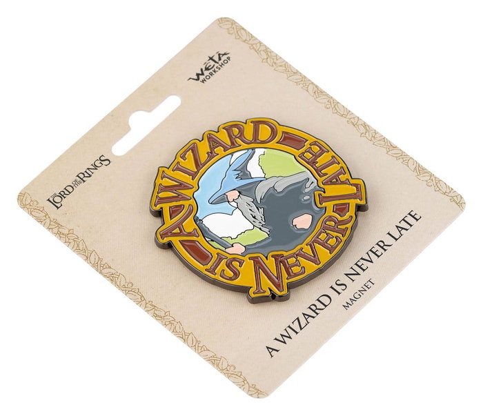 El Señor de los Anillos Imán A Wizard Is Never Late (Enamel) 7 cm