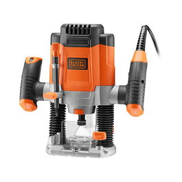 Black+Decker Fresadora Electrónica KW1200EKA-QS 1200W 230V con Maletín y Accesorios Incluidos