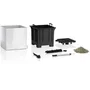 Macetero LECHUZA Canto Premium Cube 40 - Juego completo LED, blanco brillante