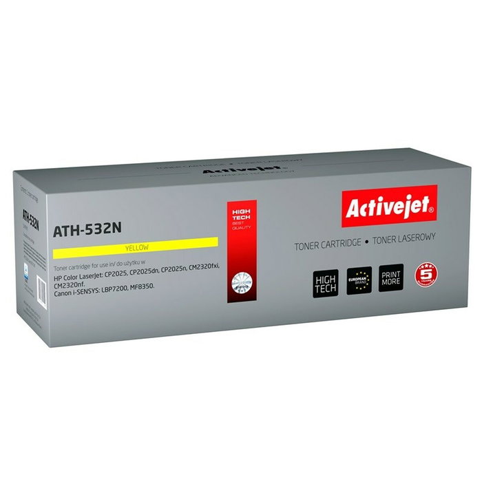 TÓner activejet ath-532n (reemplazo para hp 304a cc532a canon crg-718y - supreme - 3200 pÁginas - amarillo) TÓner activejet ath-532n (reemplazo para hp 304a cc532a canon crg-718y - supreme - 3200 pÁginas - amarillo)