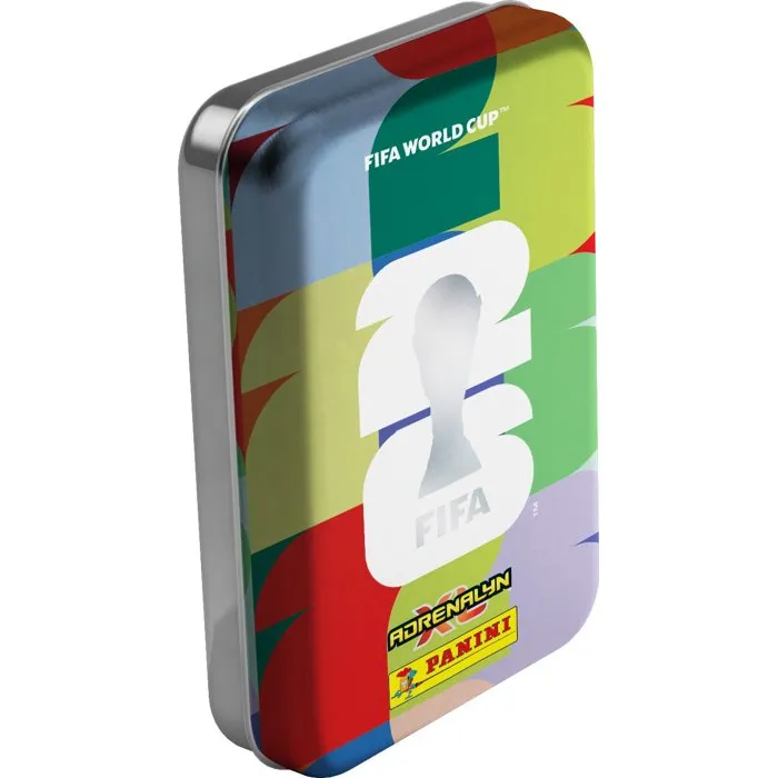 Panini FIFA World Cup 26 TCG - Caja Metálica con 3 Paquetes y 24 Cartas - PAN8051708029369