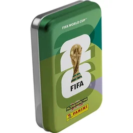 Panini FIFA World Cup 26 TCG - Caja Metálica con 3 Paquetes y 24 Cartas - PAN8051708029369