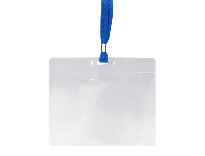 Q-connect Identificador con cordón plano azul A6 154x127 mm Apertura Superior