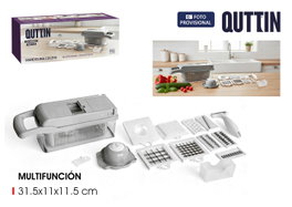 Inde Cortador de Alimentos Multifuncional Quttin - 33.2 cm Largo, 12.2 cm Ancho y Alto (12 Unidades)