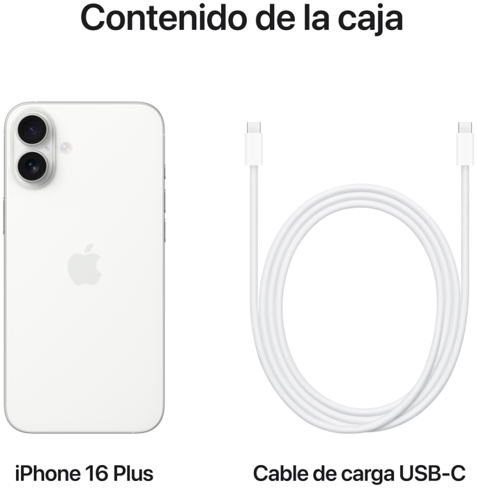 Apple iPhone 16 Plus 128 GB Blanco