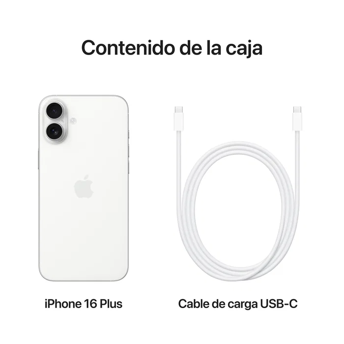 Apple iPhone 16 Plus 128 GB Blanco