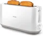 Philips Tostadora HD2590/00 - Blanco, 1 Ranura, 1030 W, Cajón de Virutas, Rejilla Repostería, Calefacción y Descongelación