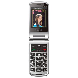 Bea-fon SL645 - Teléfono Móvil Senior 4G LTE Negro Plata con Pantalla 2.8", Cámara 1.3 MP, Batería 1550 mAh y Ranura MicroSD