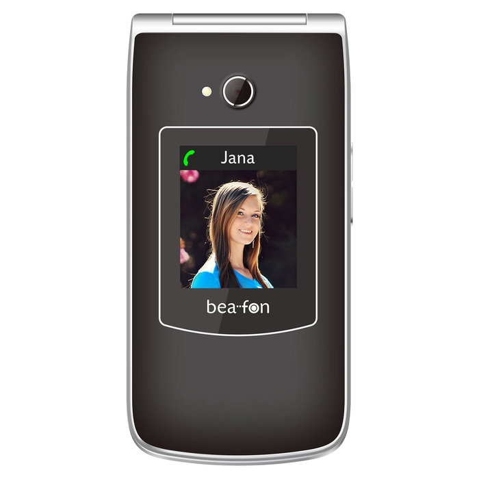 Bea-fon SL645 - Teléfono Móvil Senior 4G LTE Negro Plata con Pantalla 2.8", Cámara 1.3 MP, Batería 1550 mAh y Ranura MicroSD