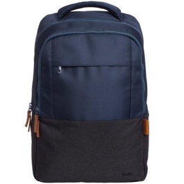 Trust 25124 Mochila Lisboa para Portátil 16" | 23L, Resistente al Agua y Golpes, Botellas Recicladas - Azul