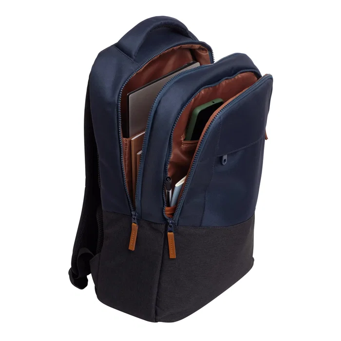 Trust Mochila Lisboa para Portátil 40.6 cm (16") Azul - Hecha de Botellas PET Recicladas, Acolchada, 23L, Resistente al Agua