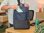 Trust Mochila Lisboa para Portátil 40.6 cm (16") Azul - Hecha de Botellas PET Recicladas, Acolchada, 23L, Resistente al Agua