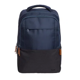 Trust Lisboa Mochila para Portátiles hasta 16 Pulgadas (40,6 cm) Azul, 23 Litros, Hecha de Botellas Recicladas, Ecológica, Poliéster, 3 Compartimentos