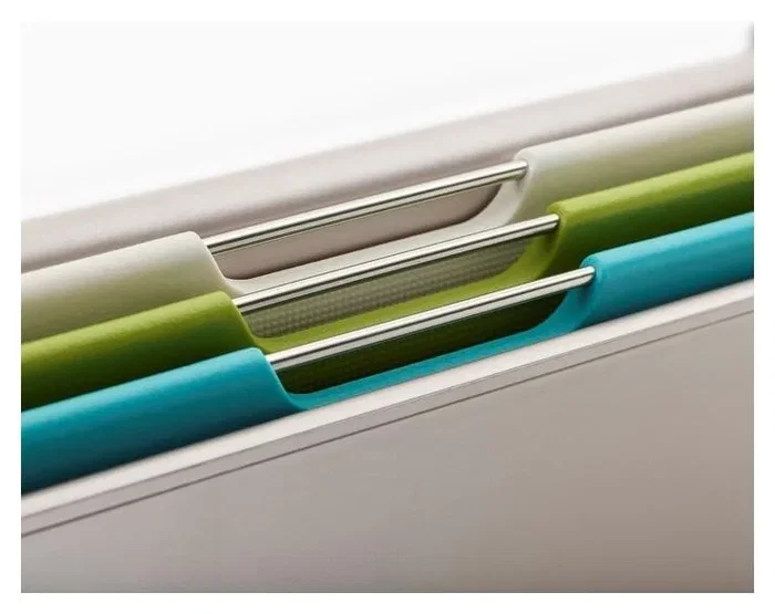 Joseph Joseph Folio Slim Juego de 3 Tablas de Cortar con Estante U-Shelf Multicolor Joseph Joseph Folio Slim Juego de 3 Tablas de Cortar con Estante U-Shelf Multicolor