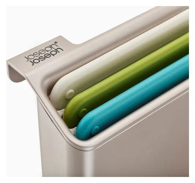 Joseph Joseph Folio Slim Juego de 3 Tablas de Cortar con Estante U-Shelf Multicolor Joseph Joseph Folio Slim Juego de 3 Tablas de Cortar con Estante U-Shelf Multicolor
