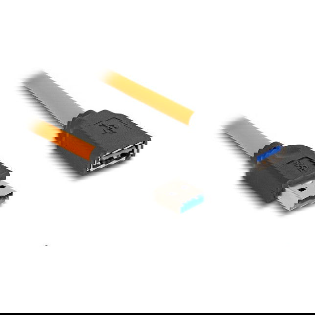 DeLOCK Cable USB 3.2 Gen 1 (5 Gbps) USB-A Macho a USB-A Hembra 1m Naranja para Tethering y Conectividad