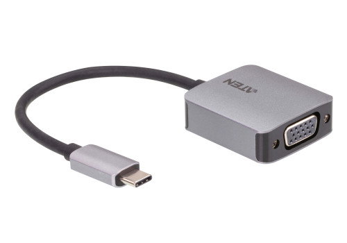 Aten Adaptador USB-C a VGA UC3002A-AT, Transfiere Vídeo de Ordenador/Móvil a Monitor o Proyector VGA hasta 1920 x 1200
