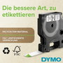 Dymo Cinta D1 12mm x 7m Blanco sobre transparente