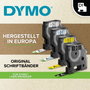 Dymo Cinta D1 12mm x 7m Blanco sobre transparente