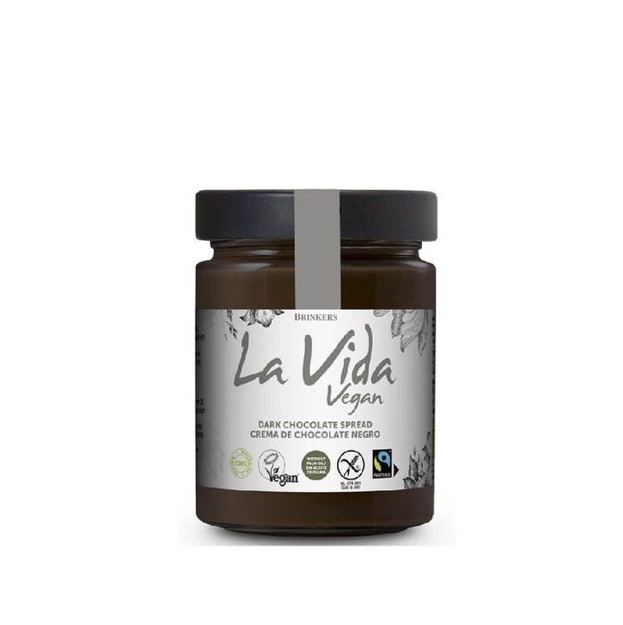 LA VIDA VEGAN Crema de Chocolate Negro Bio Vegan 270gr