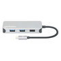 MANHATTAN Adaptador USB-C 8-in-1 Dockingstation con HDMI, RJ45 y 3xUSB-A