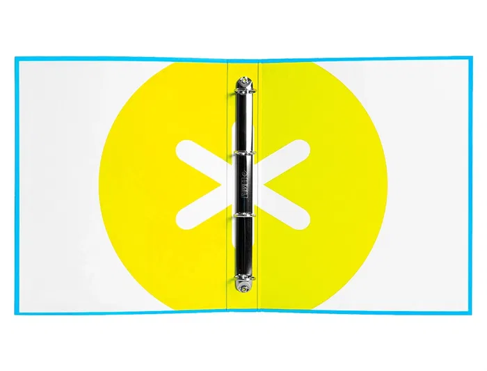 Antartik Carpeta A4 Forrada con 4 Anillas Redondas de 25 mm, Azul Antartik Carpeta A4 Forrada con 4 Anillas Redondas de 25 mm, Azul