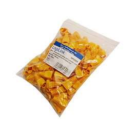 LogiLink Pack de 100 Capuchones para Conectores RJ45 Modulares de 5.8mm, Amarillo