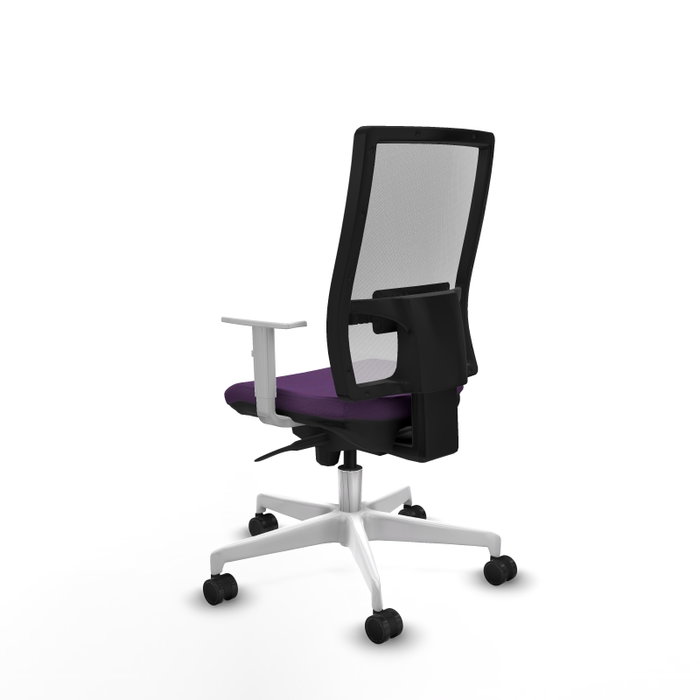 PIQUERAS Y CRESPO Silla de oficina Horna con mecanismo Sincro, Morado y Blanco PIQUERAS Y CRESPO Silla de oficina Horna con mecanismo Sincro, Morado y Blanco