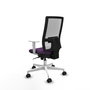 PIQUERAS Y CRESPO Silla de oficina Horna con mecanismo Sincro, Morado y Blanco